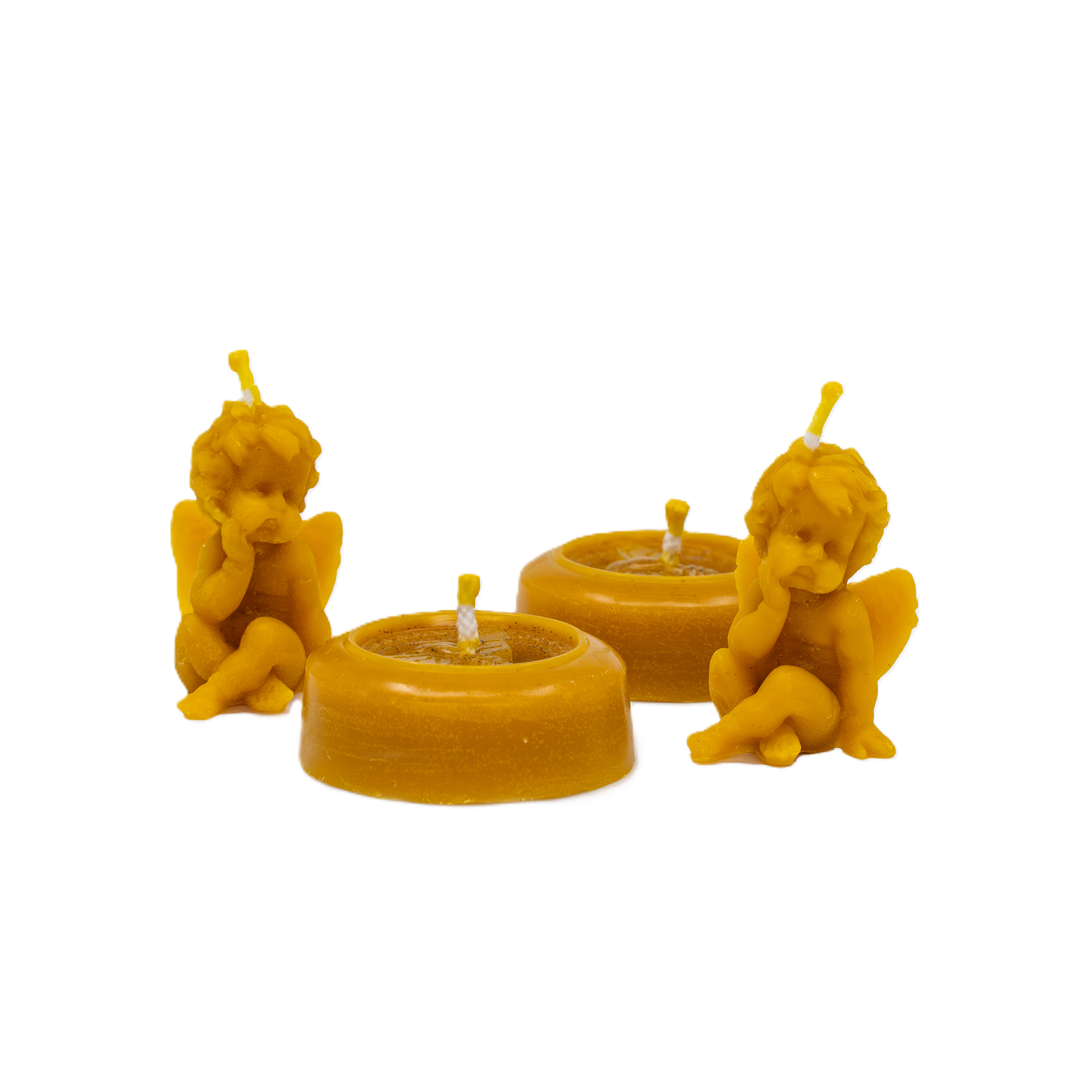 Bičių vaško angeliukų formos žvakių rinkinys - Image 2