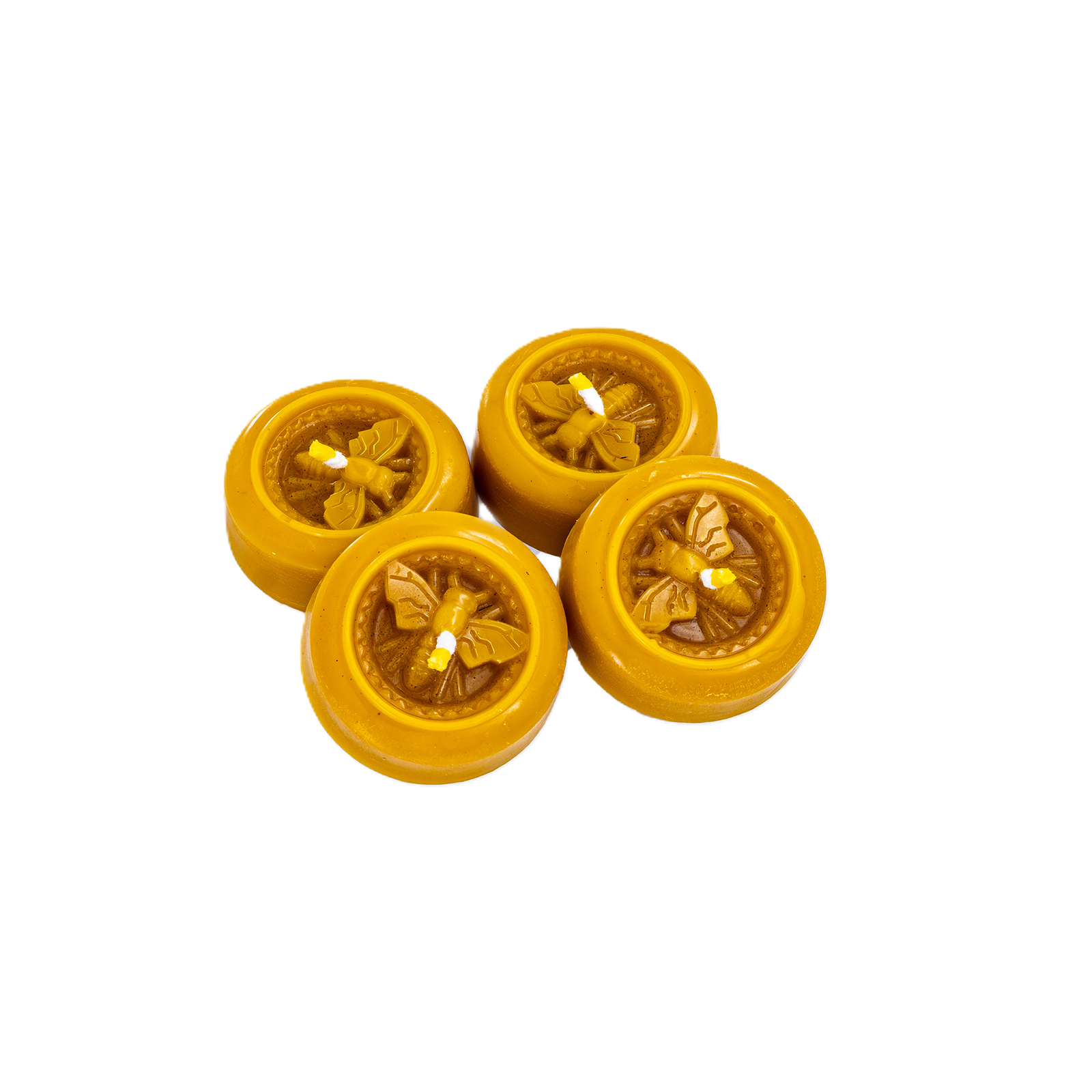 Arbatinių bičių vaško žvakių rinkinys - Image 2