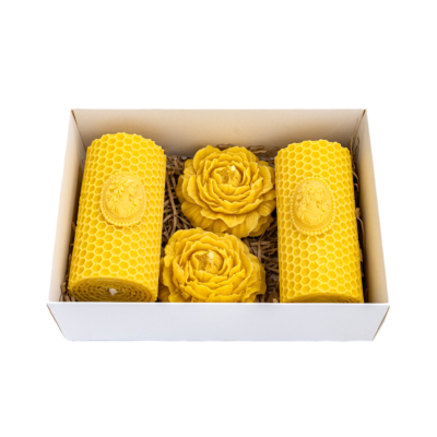 Bičių vaško žvakių rinkinys