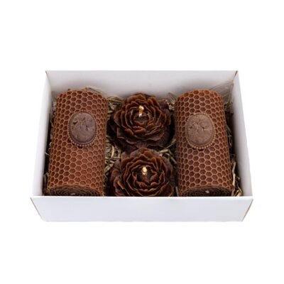 Bičių vaško žvakių rinkinys