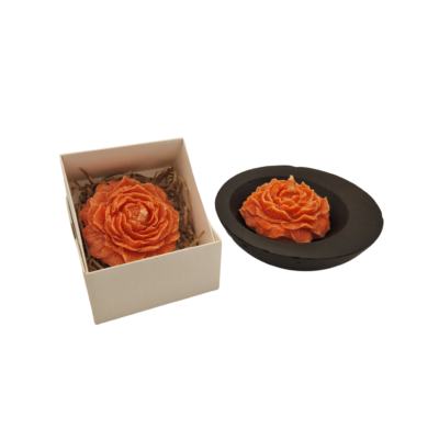 Sojų vaško gėlės formos žvakė – Bijūnas